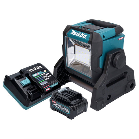 Makita ML003GA101 Projecteur de chantier LED à batterie 18 V / 40 V max 1100 lm + 1x batterie 2,0 Ah + chargeur