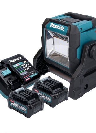 Makita ML003GA201 Projecteur de chantier LED à batterie 18 V / 40 V max 1100 lm + 2x batteries 2,0 Ah + chargeur