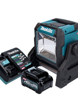 Makita ML003GD101 Projecteur de chantier LED à batterie 18 V / 40 V max 1100 lm + 1x batterie 2,5 Ah + chargeur