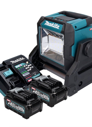 Makita ML003GM201 Projecteur de chantier LED à batterie 18 V / 40 V max 1100 lm + 2x batteries 4,0 Ah + chargeur