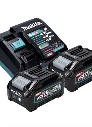 Makita ML003GM201 Projecteur de chantier LED à batterie 18 V / 40 V max 1100 lm + 2x batteries 4,0 Ah + chargeur