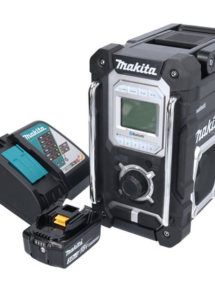 Makita DMR 108 RF1 Radio à batterie 10,8 V - 18 V Bluetooth IP64 + 1x batterie 3,0 Ah + chargeur