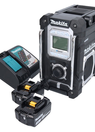 Makita DMR 108 RF Akku Radio 10,8 V - 18 V Bluetooth IP64 + 2x Akku 3,0 Ah + Ladegerät