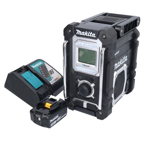 Makita DMR 108 RM1 radio batería 10,8 V - 18 V Bluetooth IP64 + 1x batería 4,0 Ah + cargador