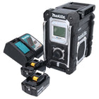 Makita DMR 108 RT Radio à batterie 10,8 V - 18 V Bluetooth IP64 + 2x batteries 5,0 Ah + chargeur