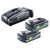 Festool Energie Set 2x BP 18 Li 4,0 Ah HPC-ASI Akkupack 18 V 4,0 Ah HighPower ( 2x 205034 ) + SCA 16 Schnellladegerät 10,8 V - 18 V ( 576953 ) - Toolbrothers