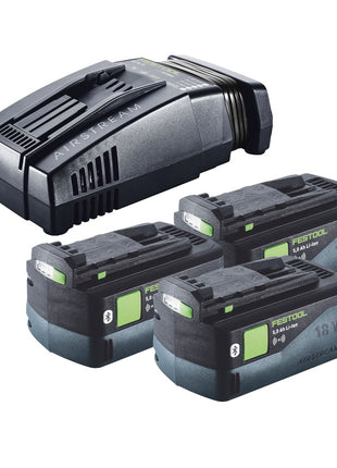 Festool Energie Set 3x BP 18 Li 5,0 ASI EU Akkupack 18 V 5,0 Ah ( 3x 577660 ) + SCA 16 Schnellladegerät 10,8 V - 18 V ( 576953 ) + Systainer - Toolbrothers