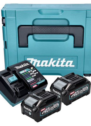 Makita Power Source Kit ( 191J97-1 ) 2x BL 4040 Akku 40 V max. 4,0 Ah XGT + DC 40 RA Ladegerät + Makpac