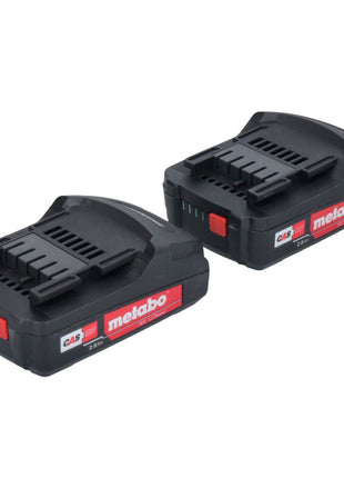 Metabo Akku Set 2x Li-Power Akkupack 18 V 2,0 Ah CAS Li-Ion Akku ( 2x 625596000 ) mit Ladestandsanzeige - Toolbrothers