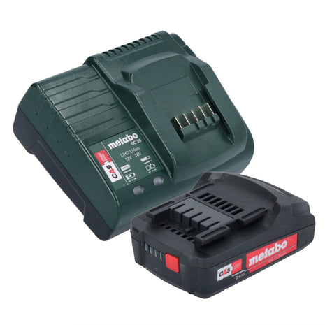 Metabo Basic Set 1x Li-Power Akkupack 18 V 2,0 Ah ( 625596000 ) + SC 30 Ladegerät 12- 18V ( 316067840 ) - Toolbrothers