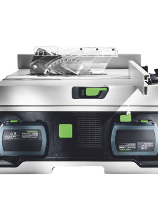 Festool CSC SYS 50 EBI-Basic set scie sur table à batterie 36 V (2x 18 V) (577371) 168 mm sans balais + châssis de base - sans batterie, sans chargeur