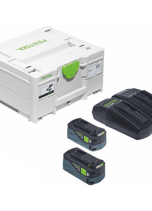 Festool CSC SYS 50 EBI-Set Akku Tischkreissäge 36 V ( 2x 18 V ) ( 577379 ) 168 mm Brushless + Untergestell + 2x Akku 5,0 Ah + Ladegerät + Systainer