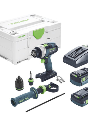 Festool TDC 18/4 5,0/4,0 I-Plus Akku Bohrschrauber 18 V 75 Nm ( 577649 ) Brushless + 1x Akku 4,0 Ah + 1x Akku 5,0 Ah + Ladegerät + Systainer - Toolbrothers