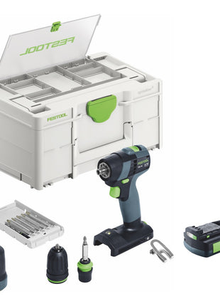 Festool TXS 18-Basic-Set Akku Bohrschrauber 18 V 40 Nm Brushless + 1x Akku 3,0 Ah + Systainer - ohne Ladegerät - Toolbrothers