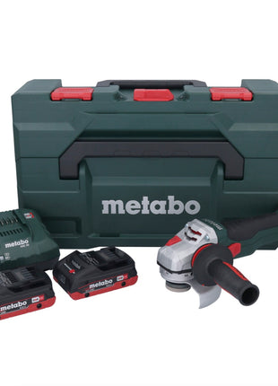 Metabo WB 18 LTX BL 15-125 Quick akumulatorowa szlifierka kątowa 18 V 125 mm bezszczotkowa + 2x akumulator 4,0 Ah + ładowarka + metaBOX