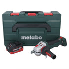Metabo WPBA 18 LTX BL 15-125 Quick DS Akku Winkelschleifer 18 V 125 mm Brushless + 1x Akku 10,0 Ah + metaBOX - ohne Ladegerät