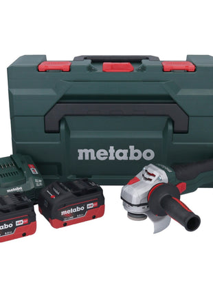 Metabo WB 18 LTX BL 15-125 Quick Akku Winkelschleifer 18 V 125 mm Brushless + 2x Akku 8,0 Ah + Ladegerät + metaBOX