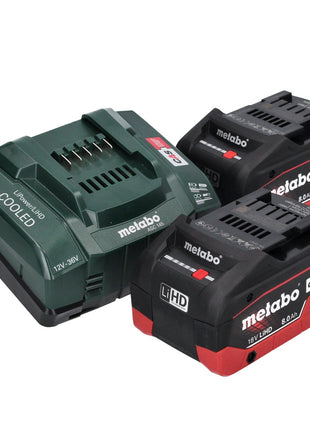 Metabo WB 18 LTX BL 15-125 Quick Akku Winkelschleifer 18 V 125 mm Brushless + 2x Akku 8,0 Ah + Ladegerät + metaBOX