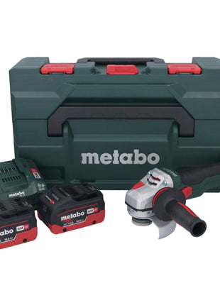 Metabo WB 18 LTX BL 15-125 Quick Akku Winkelschleifer 18 V 125 mm Brushless + 2x Akku 10,0 Ah + Ladegerät + metaBOX