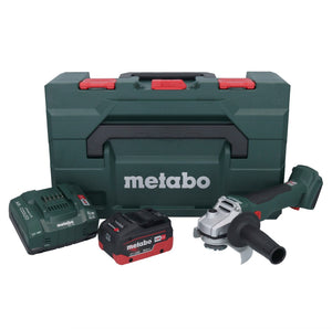 Metabo W 18 L BL 9-125 Akku Winkelschleifer 18 V 125 mm Brushless + 1x Akku 10,0 Ah + Ladegerät + metaBOX
