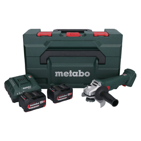 Metabo W 18 L 9-125 Meuleuse d'angle sans fil 18 V 125 mm + 2x batterie 4,0 Ah + chargeur + metaBOX ( 602247510 )