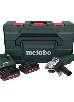 Metabo W 18 L 9-125 Akku Winkelschleifer 18 V 125 mm + 2x Akku 4,0 Ah + Ladegerät + metaBOX - Toolbrothers