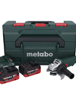 Metabo W 18 L 9-125 Akku Winkelschleifer 18 V 125 mm + 2x Akku 5,5 Ah + Ladegerät + metaBOX - Toolbrothers