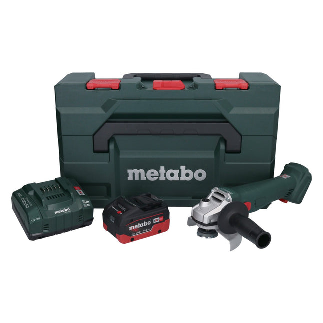 Metabo W 18 L 9-125 Akku Winkelschleifer 18 V 125 mm + 1x Akku 10,0 Ah + Ladegerät + metaBOX - Toolbrothers