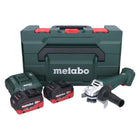 Metabo W 18 7-125 Akku Winkelschleifer 18 V 125 mm + 2x Akku 5,5 Ah + Ladegerät + metaBOX - Toolbrothers