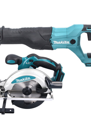 Makita DLX 6046 Kit combiné batterie 18 V DGA 452 + DHP 458 + DJR 186 + DML 802 + DSS 610 + DTD 152 + 3x batterie 3,0 Ah + chargeur + sacoche