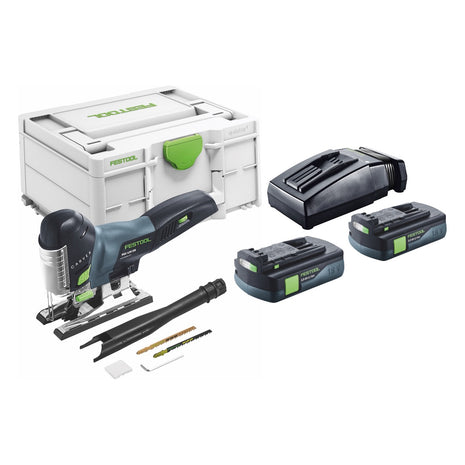 Festool CARVEX PSC 420-Basic scie sauteuse alternative sans fil 18 V 120 mm Brushless + 2x batterie 3,0 Ah + chargeur + systainer