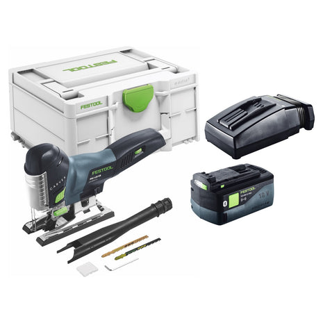 Festool CARVEX PSC 420-Basic 18 V 120 mm seghetto alternativo a batteria senza spazzola + 1x batteria 5,0 Ah + caricabatterie + systainer