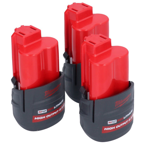 Milwaukee Akku Set 3x M12 HB2.5 High Output 12 V 2,5 Ah / 2500 mAh Li-Ion Akku ( 3x 4932480164 ) - Toolbrothers