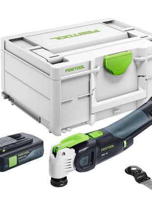 Festool VECTURO OSC 18 E-Basic Akku Oszillierer 18 V Starlock Max Brushless + 1x Akku 3,0 Ah + Systainer - ohne Ladegerät - Toolbrothers