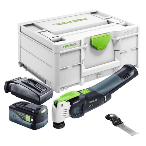 Festool VECTURO OSC 18 E-Basic Akku Oszillierer 18 V Starlock Max Brushless + 1x Akku 5,0 Ah + Ladegerät + Systainer - Toolbrothers