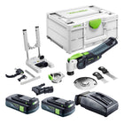 Festool VECTURO OSC 18 E-Basic Set Akku Oszillierer 18 V Starlock Max Brushless + 2x Akku 3,0 Ah + Ladegerät + 7 tlg. Zubehör Set + Systainer - Toolbrothers