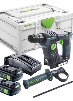 Festool BHC 18-Basic Akku Bohrhammer 18 V 1,8 J SDS Plus Brushless + 2x Akku 3,0 Ah + Ladegerät + Systainer - Toolbrothers