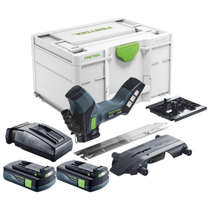 Festool ISC 240 EB-Basic Akku Dämmstoffsäge 18 V 240 mm + 2x Akku 3,0 Ah + Ladegerät + Systainer