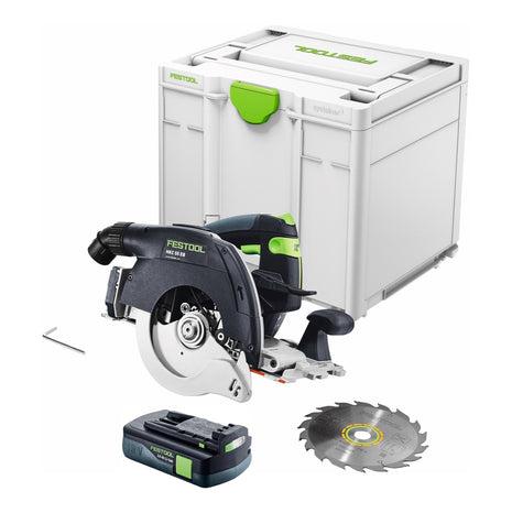 Festool HKC 55 EB-Basic Akku Handkreissäge 18 V 160 mm Brushless + 1x Akku 3,0 Ah + Systainer - ohne Ladegerät - Toolbrothers