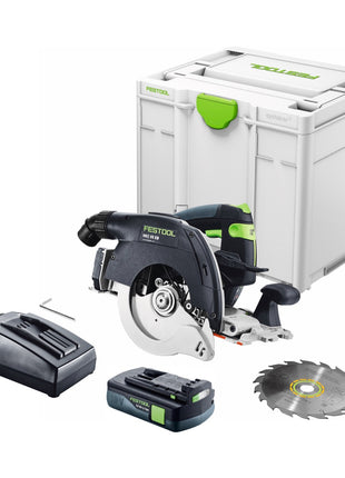 Festool HKC 55 EB-Basic Akku Handkreissäge 18 V 160 mm Brushless + 1x Akku 3,0 Ah + Ladegerät + Systainer - Toolbrothers