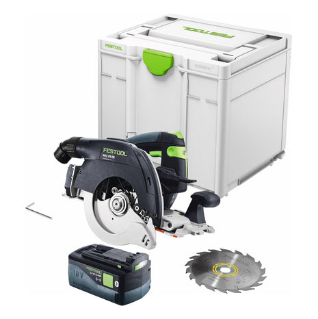 Festool HKC 55 EB-Basic Akku Handkreissäge 18 V 160 mm Brushless + 1x Akku 5,0 Ah + Systainer - ohne Ladegerät - Toolbrothers