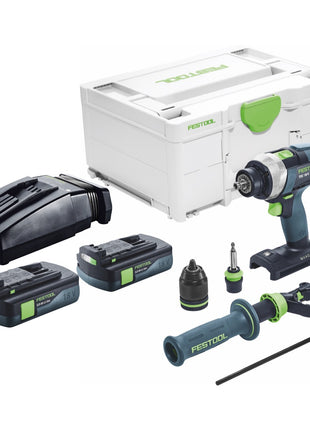 Festool TDC 18/4 I-Basic Akku Bohrschrauber 18 V 75 Nm Brushless + 2x Akku 3,0 Ah + Ladegerät + Systainer - Toolbrothers