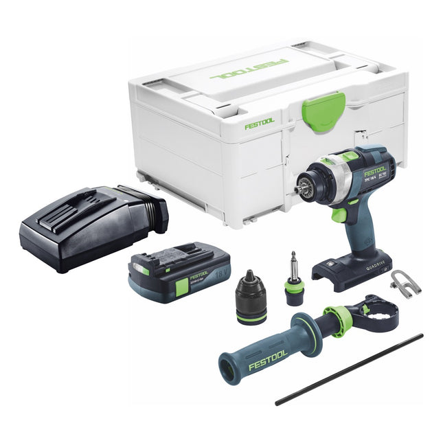 Festool TPC 18/4 I-Basic Akku Schlagbohrschrauber 18 V 75 Nm Brushless + 1x Akku 3,0 Ah + Ladegerät + Systainer - Toolbrothers