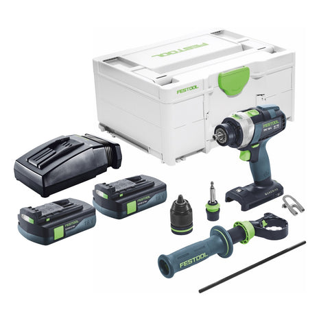 Festool TPC 18/4 I-Basic Akku Schlagbohrschrauber 18 V 75 Nm Brushless + 2x Akku 3,0 Ah + Ladegerät + Systainer - Toolbrothers