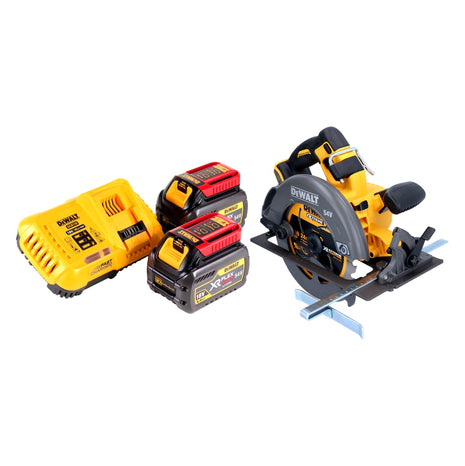 Akumulatorowa pilarka tarczowa DeWalt DCS 575 T2 54 V FlexVolt 190 mm bezszczotkowa + 2x akumulator 6,0 Ah + ładowarka