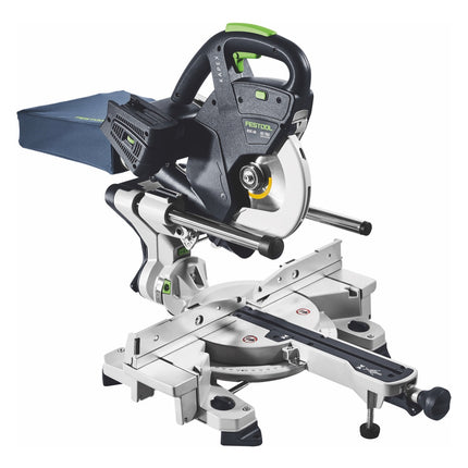 Festool KSC 60 EB-Basic KAPEX Akku Kapp Zugsäge 18 V / 36 V 216 mm Brushless + 4x Akku 5,0 Ah + Doppelladegerät + Systainer - Toolbrothers