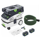 Festool CTLC MINI I-Basic Akku Absaugmobil 36 V ( 2x 18 V ) Staubkl. L + 2x Akku 5,0 Ah - ohne Ladegerät - Toolbrothers