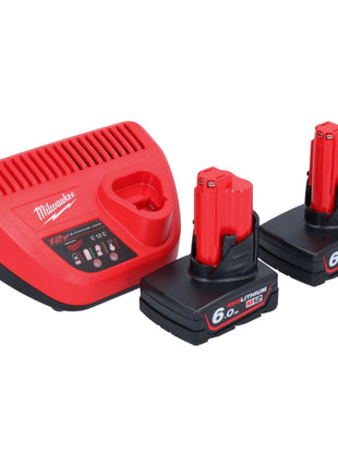 Milwaukee M12 SI-602 Akku Lötkolben 12 V 400 °C + 2x Akku 6,0 Ah + Ladegerät - Toolbrothers