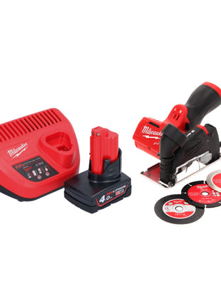 Milwaukee M12 FCOT-401 Multimaterialschneider 12 V 76 mm Brushless + 1x Akku 4,0 Ah + Ladegerät - Toolbrothers