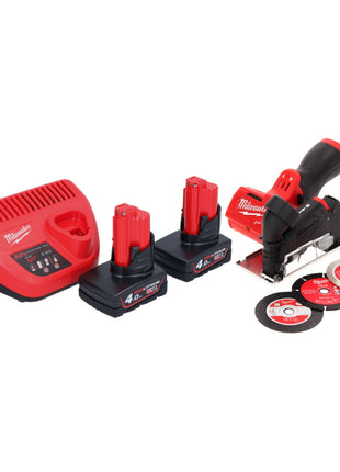 Milwaukee M12 FCOT-402 Multimaterialschneider 12 V 76 mm Brushless + 2x Akku 4,0 Ah + Ladegerät - Toolbrothers